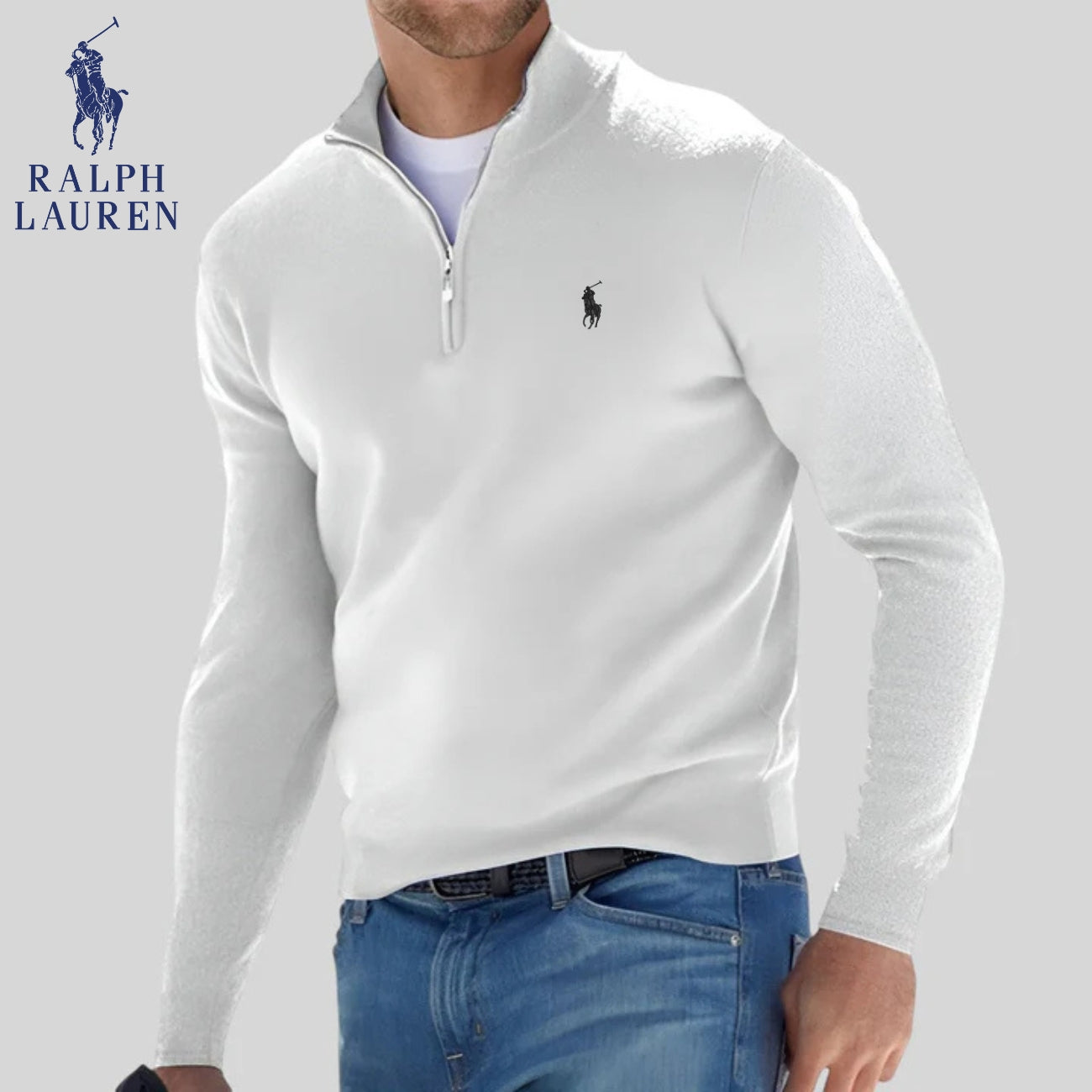 R&L | Maglione con mezza zip - SALDI DI LIQUIDAZIONE